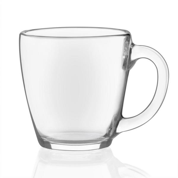 TRANSPARENT GLASS CAPPUCCINO CUP